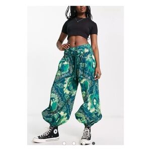 NWOT Free People Afterglow Joggers in Lagoon  Size XS